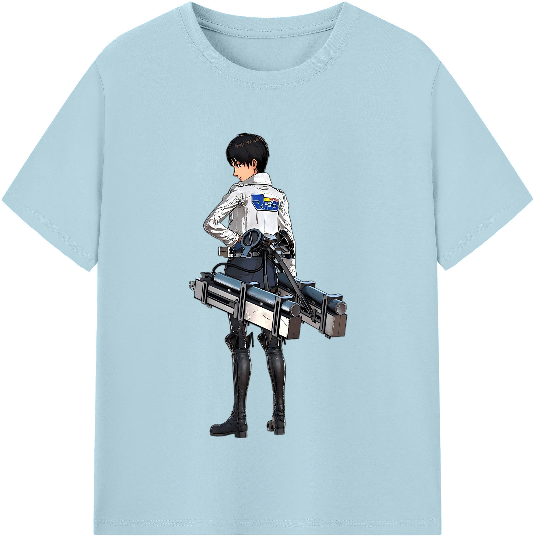 （画像用） 進撃の巨人 エレン･イェーガー Attack on Titan Eren Jäger 綿100％半袖Tシャツ（フロントプリント）